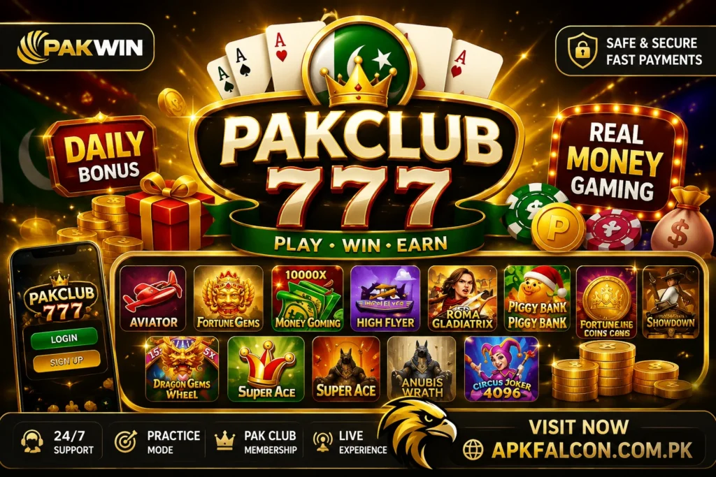 Pakclub777 game apk